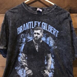 Brandley Gilbert 2022 black gray stone washed concert tee size 2XL